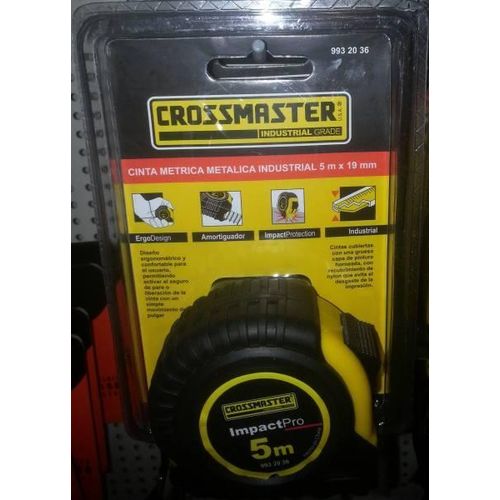 CINTA METRICA CROSSMASTER 5MT. IMPACTPRO 9932036