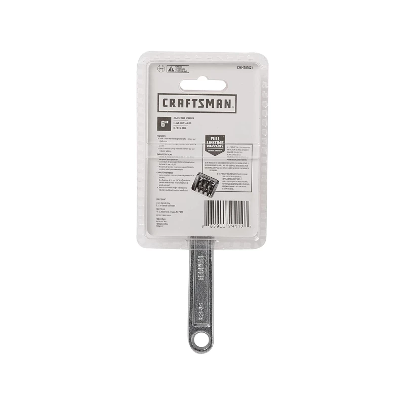 LLAVE FRANCESA AJUSTABLE CRAFTSMAN 6" CMMT81621