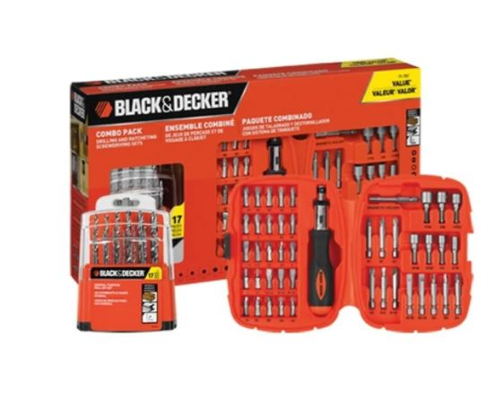 SET DE ATORNILLAR Y MECHAS BLACK & DECKER 45 PZ 71-797