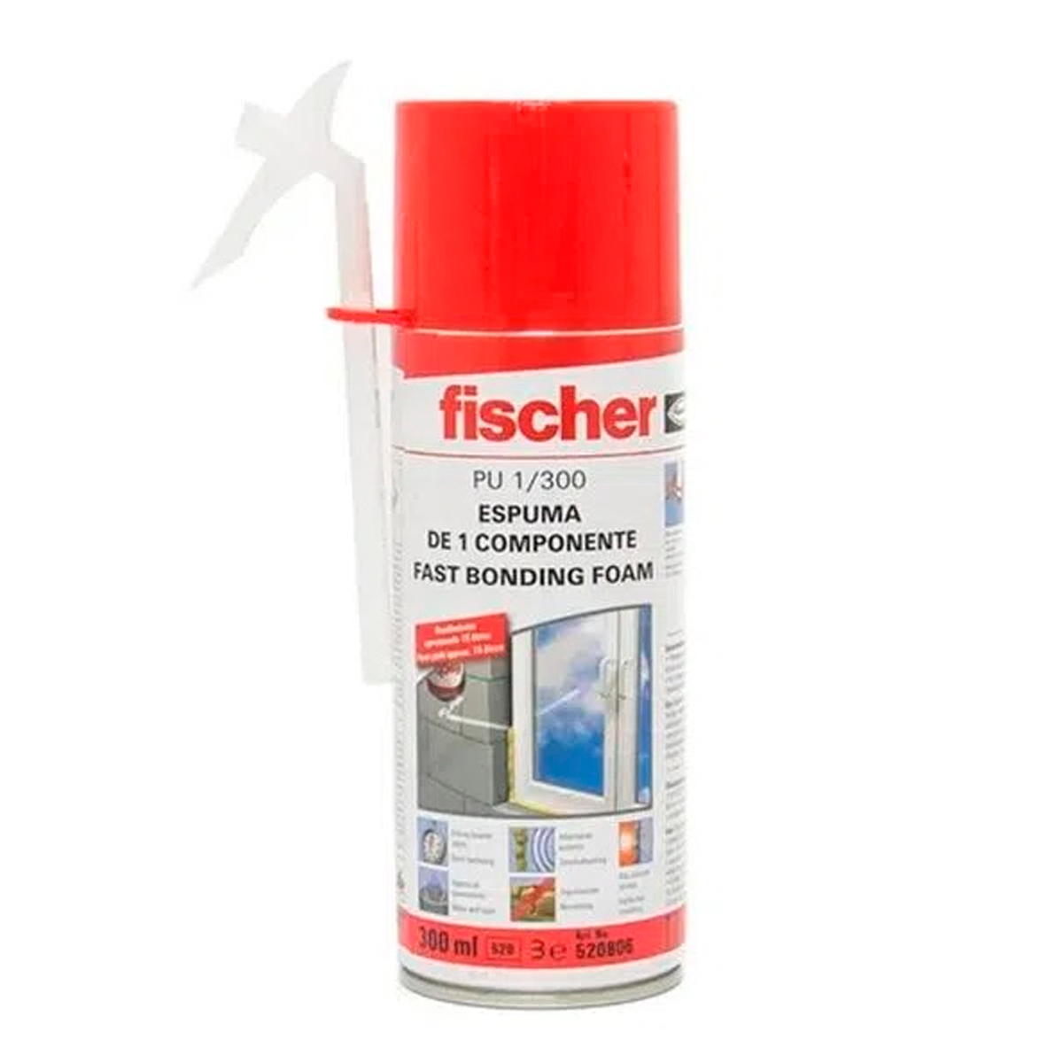 ESPUMA DE POLIURETANO FISCHER 300 ML  520806