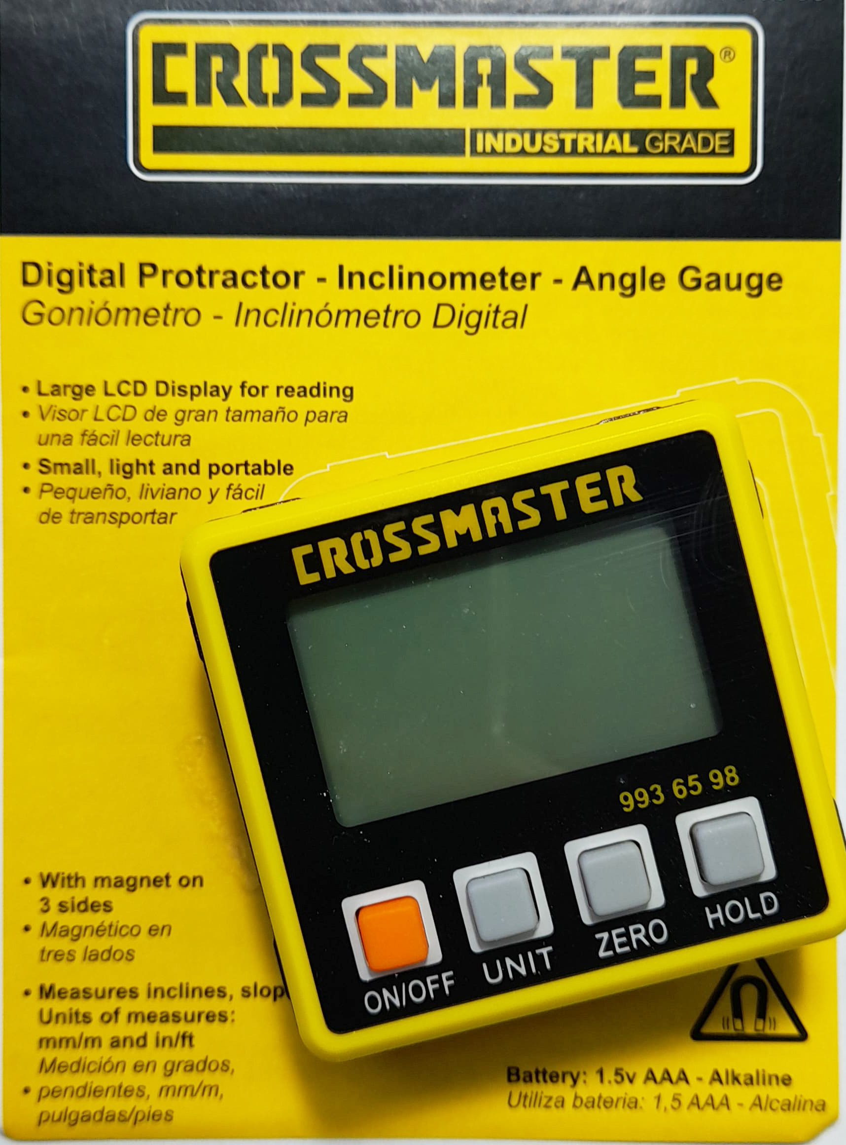 Goniómetro-inclinómetro Medidor Angulos Crossmaster 9936598