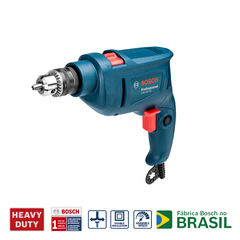 TALADRO BOSCH 10 MM GSB 450 RE 450 W  1B5 0H0