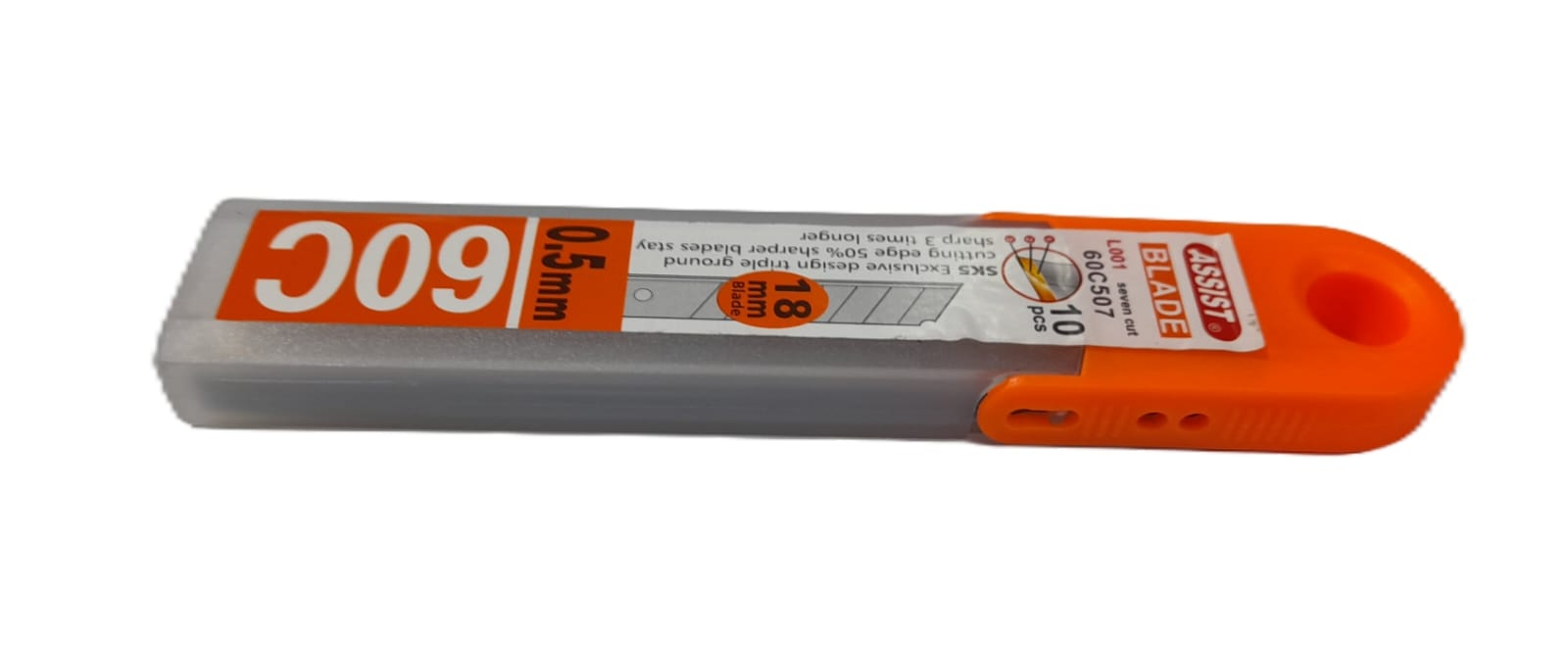 HOJA REPUESTO CUTTER ASSIST 18MM X10UN