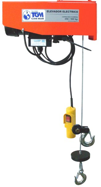 APAREJO ELECTRICO "GAN-MAR" 125/250 KG 11 MTS