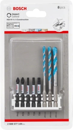 SET PUNTAS BOSCH PH/PZ/T MECHAS HEX 5/6/9 IMPACT CONTROL 577 144