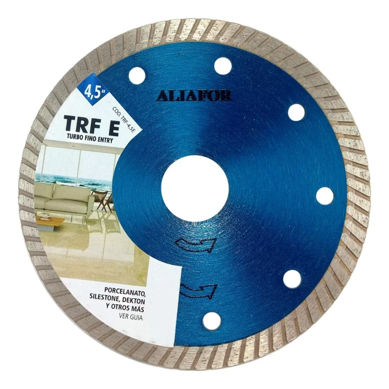 PACK X 3 DISCO DIAMANTADO ALIAFOR 4.5 TRF E TURBO PARA PORCELANATO