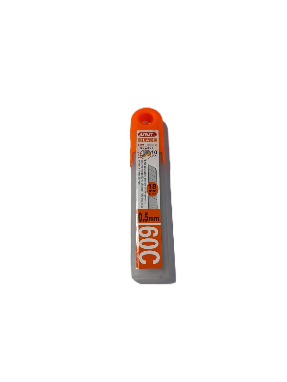 HOJA REPUESTO CUTTER ASSIST 18MM X10UN