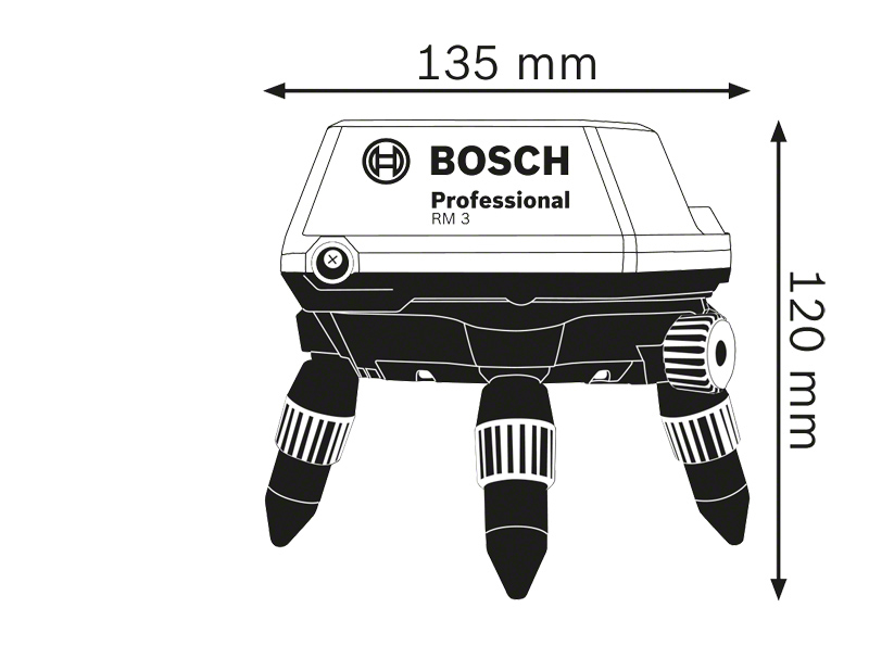 SOPORTE BASE ROTATIVA BOSCH RM3 + CONTROL 092800