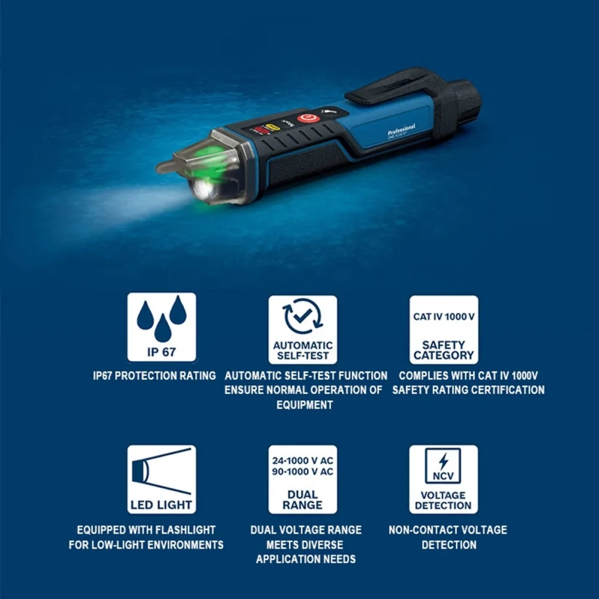 DETECTOR DE VOLTAJE BOSCH S/CONTACTO GVD 1000-17